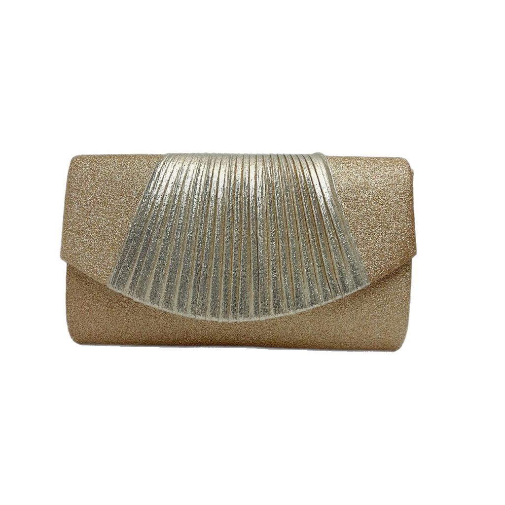 Glitter Ladies Silver Clutch Bag Envelope Evening Bag Fashion Elegant Long Purse Women Chain Shoulder Bags Wedding Party Handbag