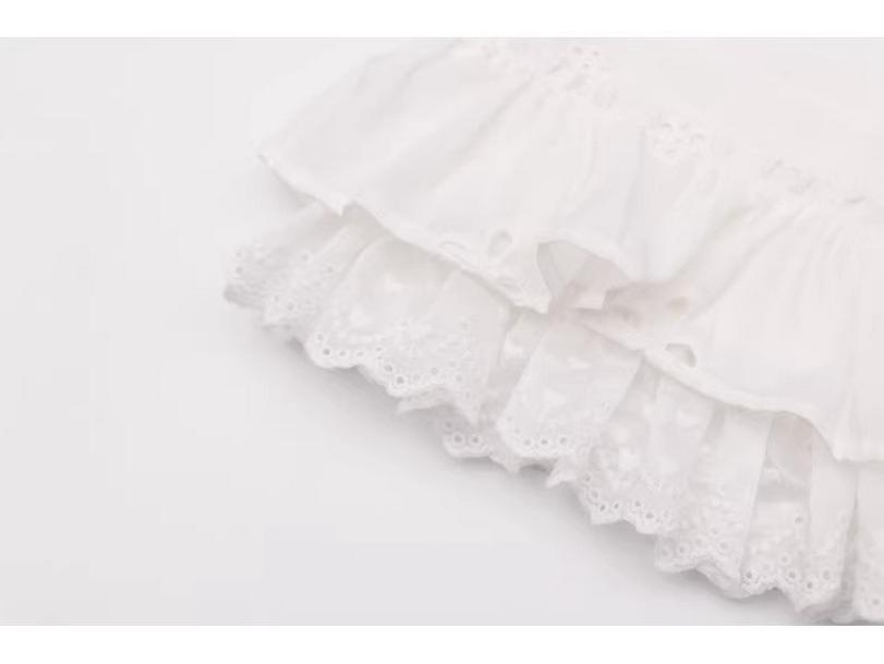Pure Desire Embroidered Lace High-Waist Skirt Cover-Up