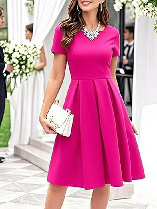 Women's Summer Evening Dress with Pockets – Party, Church, Bridesmaid & Graduation Style JH253-4.