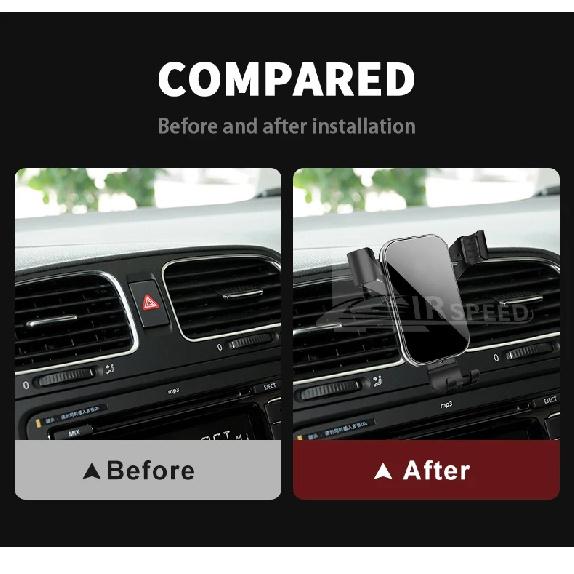 Gravity Car Phone Holder For Volkswagen VW Golf 6 MK6 2009 2010 2011 2012 2013Car Phone Holder Special Fixed Bracket Accessories