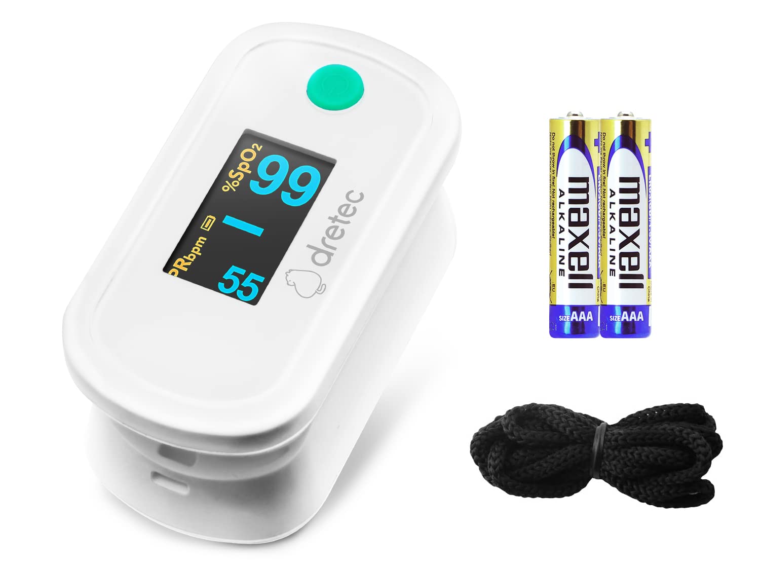

Dretec Pulse Oximeter OX-103 білий