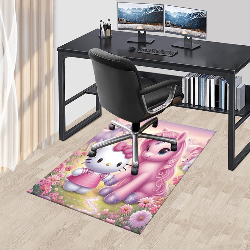 1pc Hello Kitty Unicorn Carpet Office Rug Outdoor Mat Home Decor Area Carpet Festival Gift