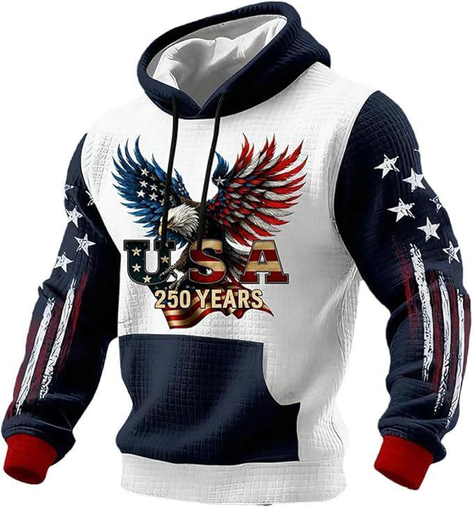 2026 Trendy Men's Hoodie for American Anniversary