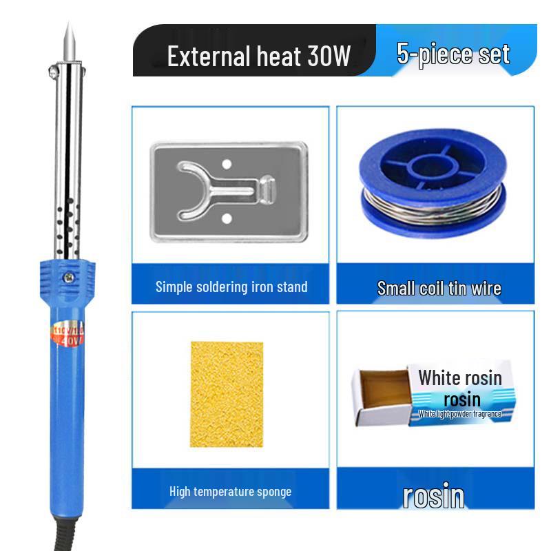 Set Fier de Lipit Electric 40W/60W cu Mâner de Cauciuc Izolat Termic și Unelte, 220V