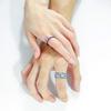 Moderne Edelstahl-Paarringe Sein König Ihre Königin Versprechensringe Für Männer Frauen Mit Zirkon Jubiläum Ehering Schmuck