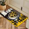 Racing Wheels Printed Carpet Soft Noise Reduction Entrance Door Mats Bedroom Bathroom Doorway Mats Home Decoration