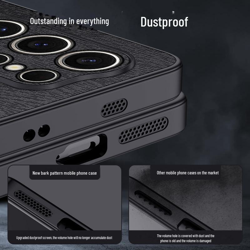 Etui na Samsung s24ultra: Nowy wzór kory, Pełna ochrona obiektywu, Odporny na upadki dla modeli s23/s21.