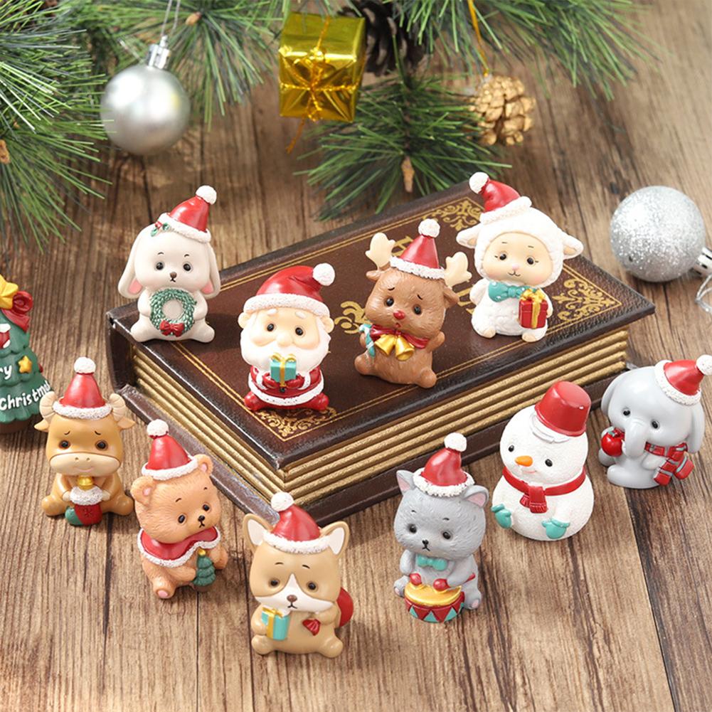 Christmas  Ornaments Creative Mini Animal Shaped Christmas Tree Home Decoration