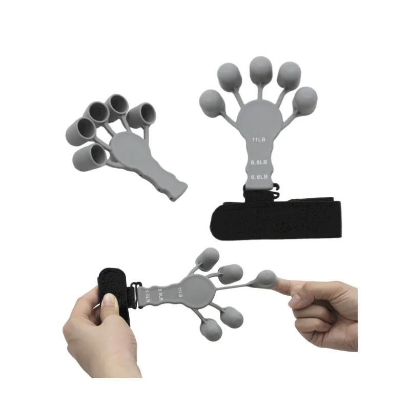 Silicone Finger Exercise Stretcher Hand Strengthener Arthritis Grip Trainer Gym Fitness Training Equipment for Hand Brush
