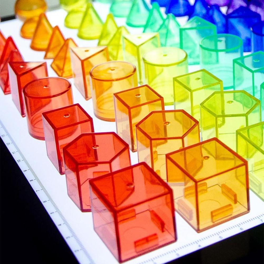 Creative Kid Montessori Toy Translucent Early Education AIDS Montessori Table Toys  Home Playroom