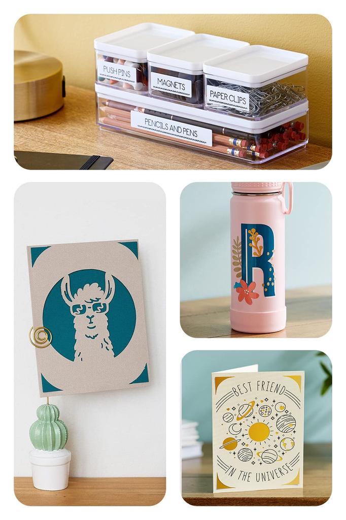 Cricut Joy Starter Bundle Handmade Craft DIY Portable Cutting Compatible Machine/Iron-on/Vinyl/Paper/Stickers/Bluetooth (iOS/Android/Windows)
