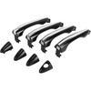 Front Left Right Rear Left Right Car Exterior Door Handles for Kia Optima 2011-2015 Durable Door Handle Replacement No.826512T010/826622T000 ABS 1
