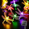 5m/7m Dragonfly Solar String Lights Outdoor Waterproof 8 Modes Dragonfly Fairy Lights For Home Patio Garden Wedding Xmas Decor