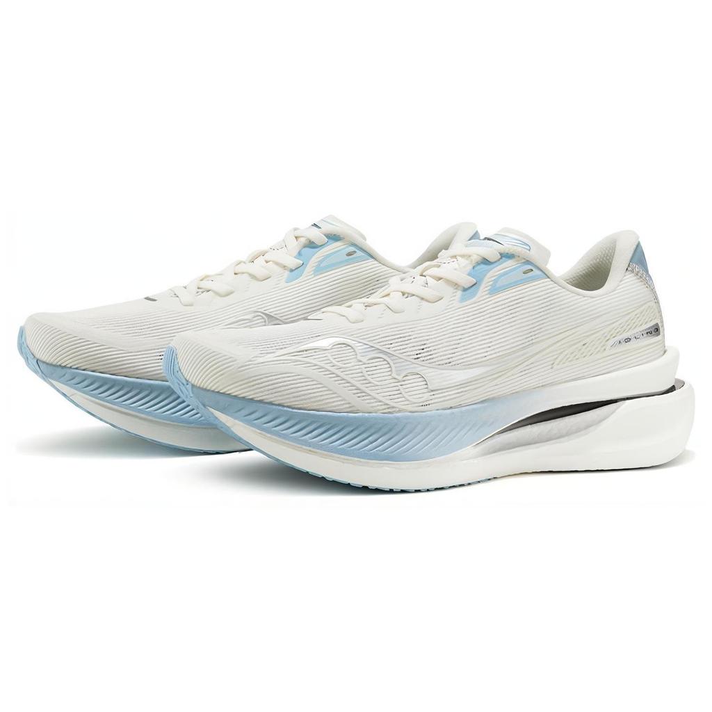 Saucony IDLING Cruise Slip Resistant Abrasion Resistant Low top Training Running Shoes Unisex White Blue S28191-3