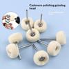 10Pcs Mini Grinding Sanding Head Abrasive Disc Felt 3Mm Shank Buffing Wheels Metal Polish Brush Drill Rotary Tool Accessories