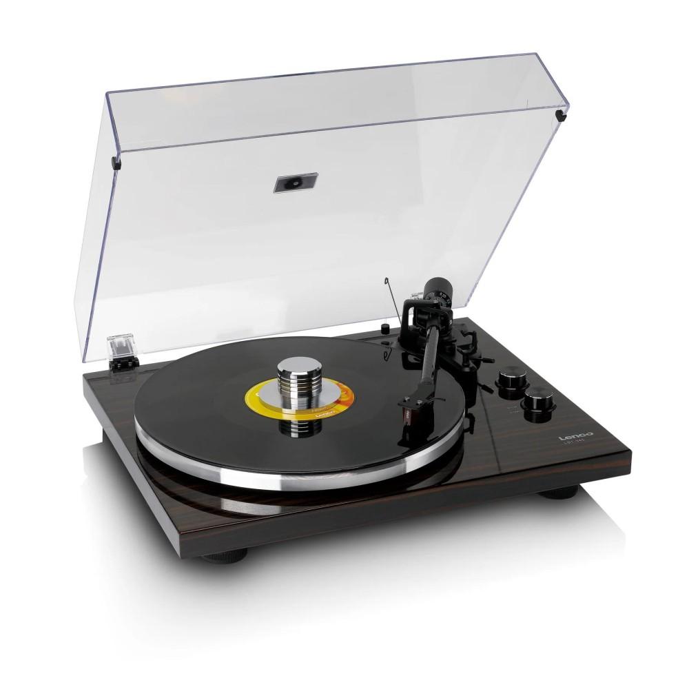 Bluetooth Turntable with Ortofon 2M Red Lenco LBT-345WA Cartridge, Walnut, Lenco
