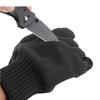 Cut-Resistant Gloves, Level 5 Stainless Steel Wire Anti-Knife Cutting And Abrasion Gloves, 1 Pair, Reinforced Black, One Size Fits All