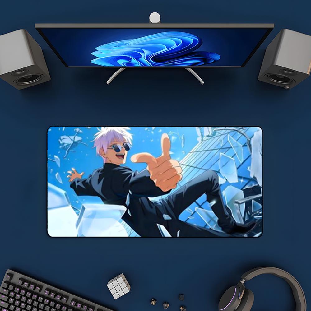 Satoru Gojo Mouse Pad Mousepad Large Gaming Mouse Pad LockEdge Thickened Computer Keyboard Table Desk Mat