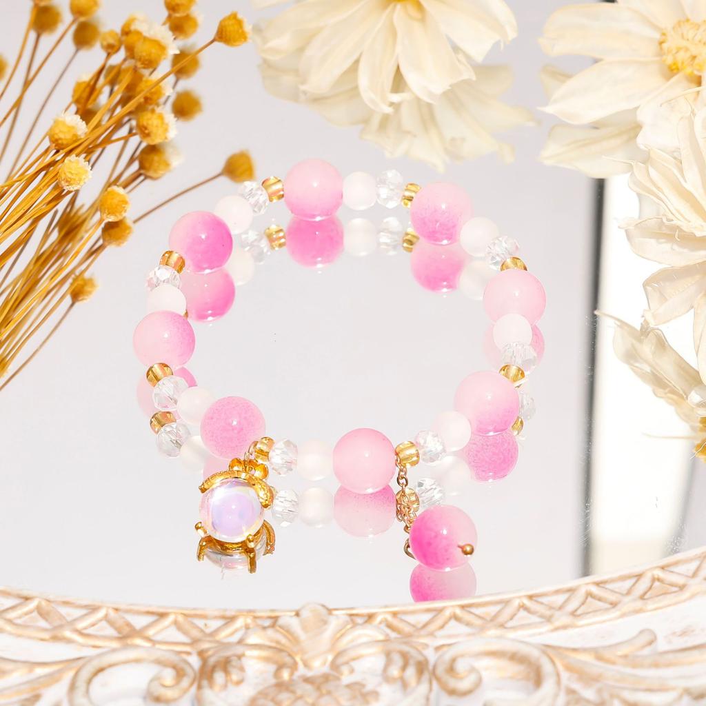 Recommended crystal bracelet, niche high-end glass bracelet, get ice-through student girlfriend gifts