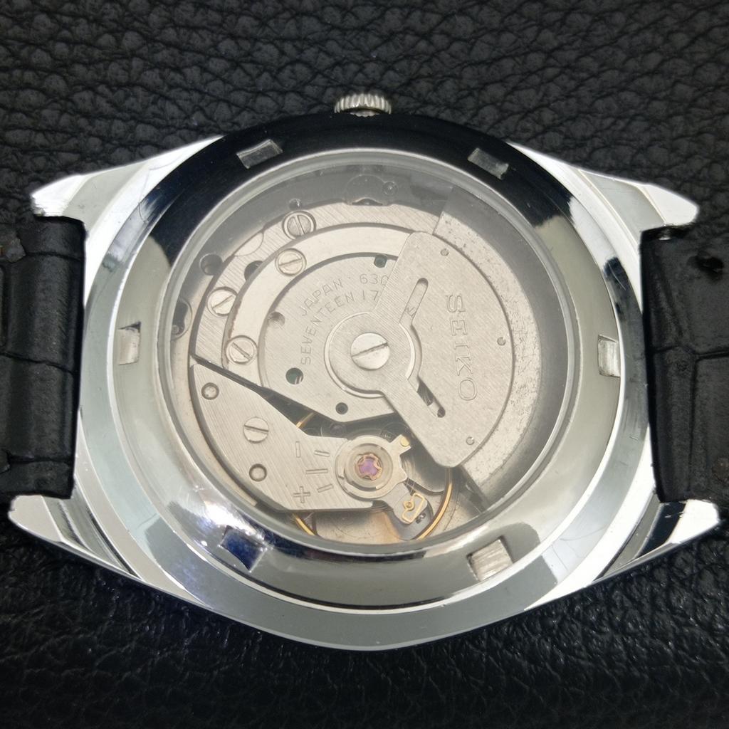 REFURBISHED SEIKO 5 AUTOMATIC 6309A JAPAN MENS VINTAGE SILVER WATCH a442585-1