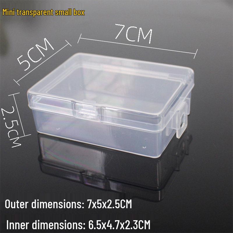 Clear Eyedrop Storage Box: Compact Organizer for Eye Drops, Hardware, and Jewelry