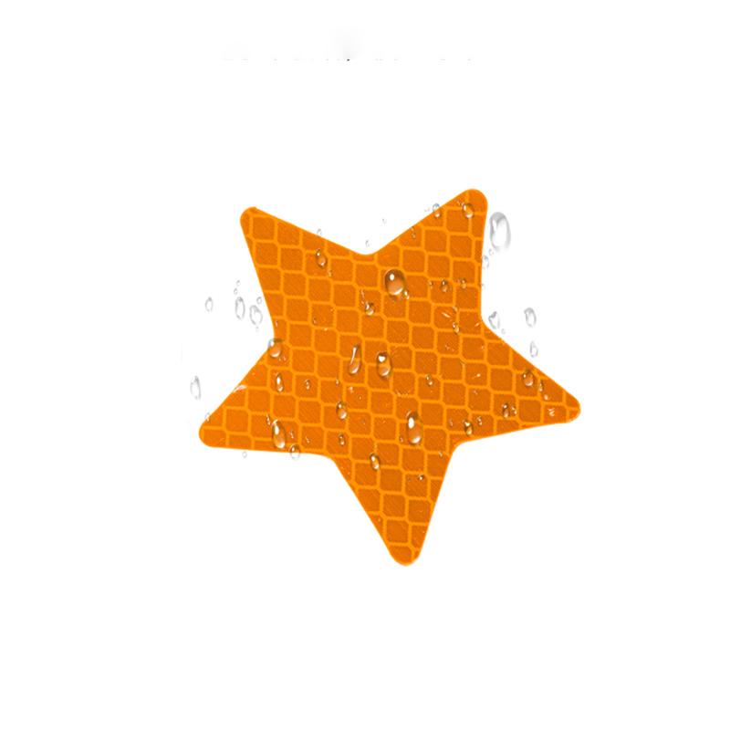 10 Stück/Set Auto Stoßstange Reflektierende Sicherheitsstreifen Aufkleber Auto Stern Reflektierender Aufkleber Reflektierendes Warn-Sicherheitsband