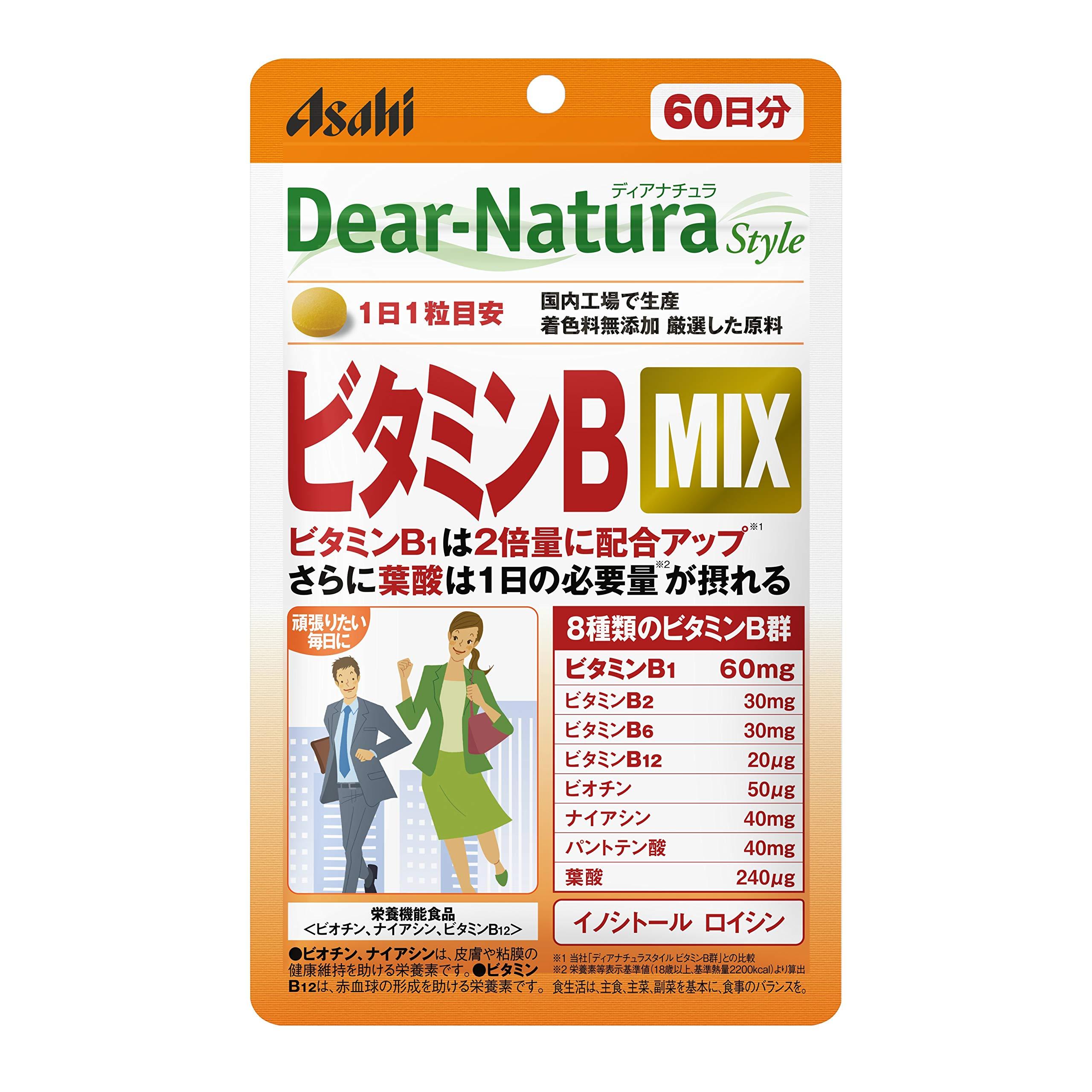 

Dear-Natura Style Витамин B КОМПЛЕКС 60 Капсул На 60 Дней Добавка Asahi Сделано в Японии 1 Капсула Ежедневный Пакетик