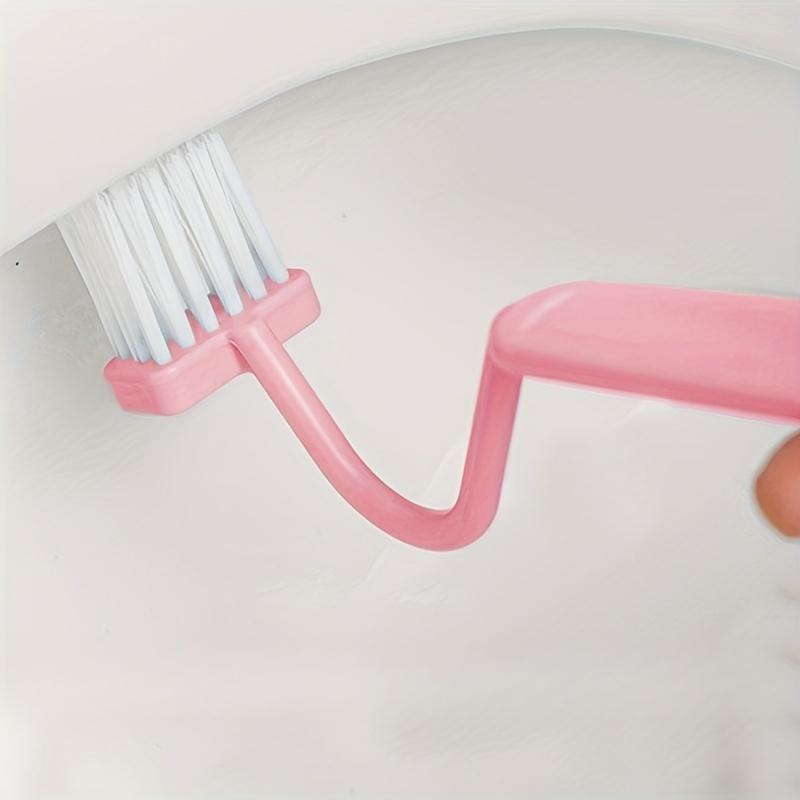 1PC Long Handle Toilet Brush Set with Plastic Handle, Reusable Bathroom Cleaning Brushes for Toilet, Ideal for Hard-to-Reach Areas