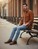 Men’s Cotton Blend Casual Full Sleeve Button-Down Shirt with Dual Flap Pockets Shirt