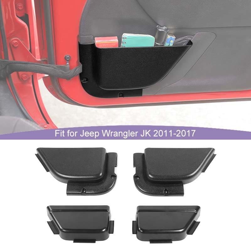 Car Front Rear Door Mesh Pockets Storage Box Organizer Container For Jeep Wrangler JK 2011-2017 Interior Accessories