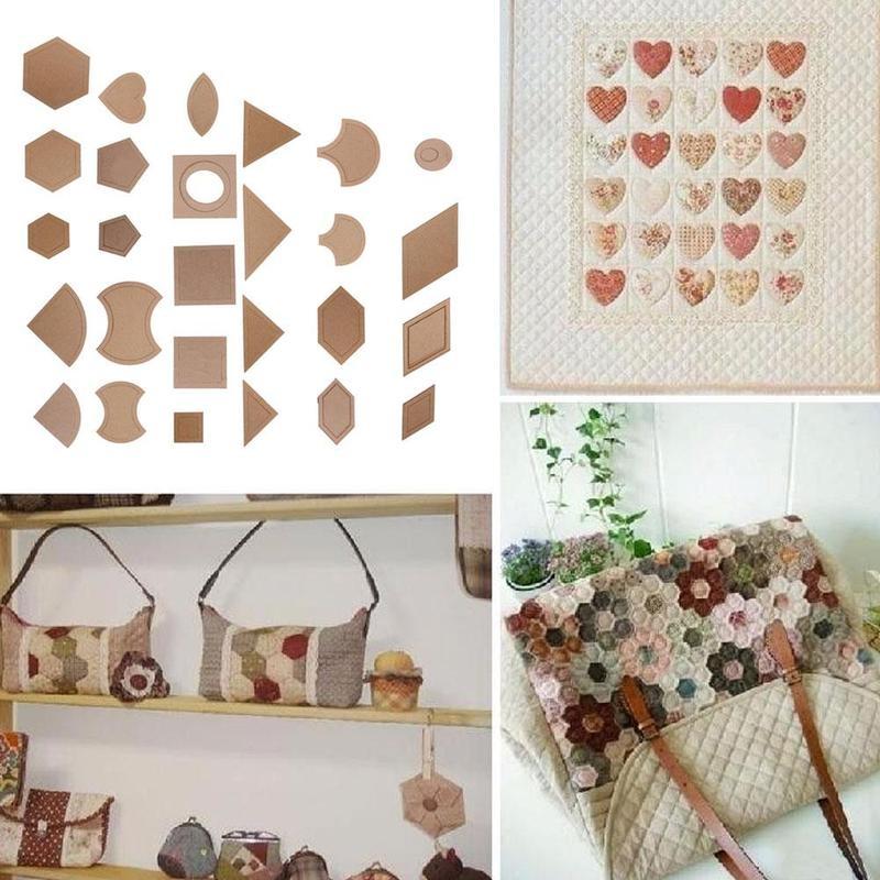 Creative 1 Set 54PCS Mixed Quilt Patterns Acrylic Styling Tool Diy Tools For Patchwork Quilter Cloth For Quilting Supplies