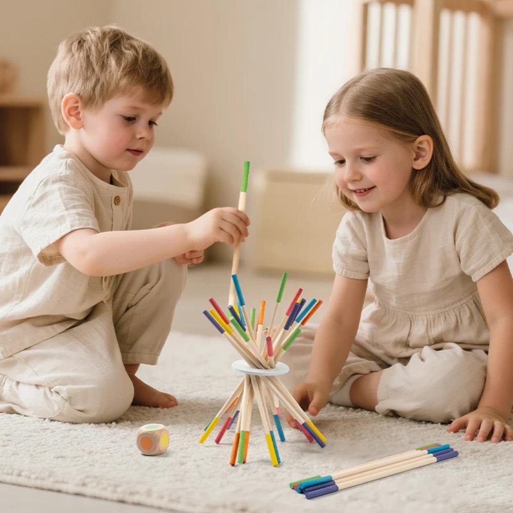 Wooden Stick Balancing Game Math Early Education Montessori Toys Fine Motor Skill Toy Thinking Training STEAM Toy Gifts for Kid