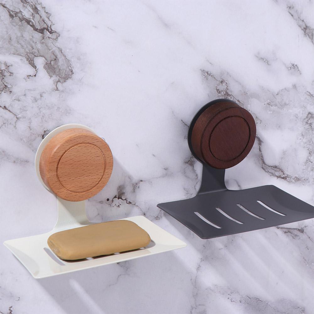 1/2pcs Suction Cup Bathroom Soap Dish Punch-free Shower Soap Holder  for Kitchen Sink