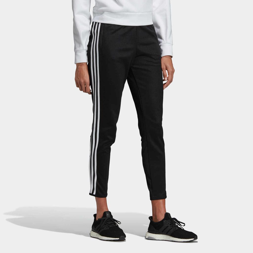 Adidas Logo Casual Breathable Knit Sports Pants Women Bottoms Black DW8440