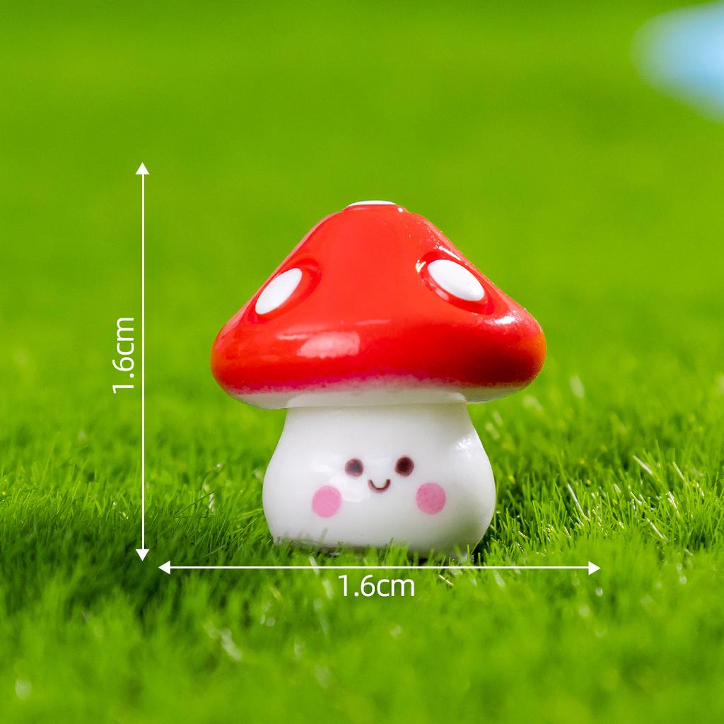 6 PCS Micro Landscape DIY Mushroom Decoration Set