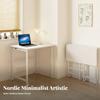 Overbed Laptop Table Foldable Design Rolling Overbed Laptop Cart Space-Saving Easy Assembly for Remote Workers, Dorm Room