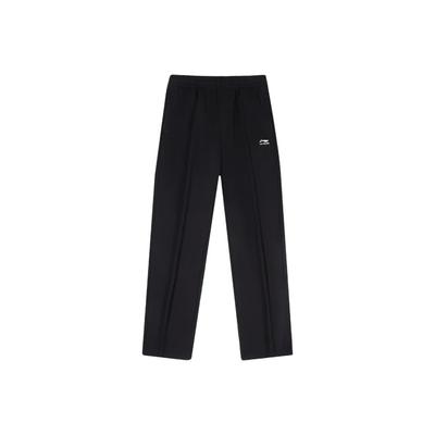 Li Ning Versatile Casual Straight Leg Breathable Long Pants Knitted Sports Pants Men Bottoms AKLC234-1