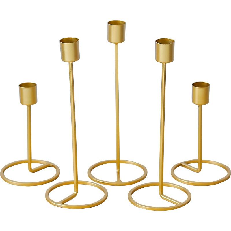 Xmas Candle Holder Candlestick Iron Craft Festival Party Decoration Ornament