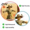 Creative Thanksgiving Gift Scarecrow Window Stickers with Realistic Maple Leaf, Pastoral Decals, Waterproof Durable Film PVC Static Clings for