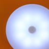 Mini Led Key-Operated Night Lights Usb Rechargeable Kitchen Bedroom Magnetic Base Wall Light Round Portable Night Lamp