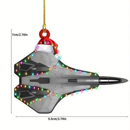 Firefighter Christmas Tree Acrylic Ornament: Commemorative Hanging Decoration Gift