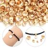 30–100 Stück CCB-Perlen mit großem Loch, Abstandshalter, Anhänger, Verschlüsse, Ösenperlen für DIY-Schmuckherstellung, Armband- und Halskettenzubehör