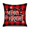 Christmas Pillowcase 4 PCS Decorative Square Pillowcase Without Pillow Core 45CM