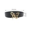 Lady Belt Elegant Skinny Waist Belt for Dress Skinny Belt Butterfly Buckle