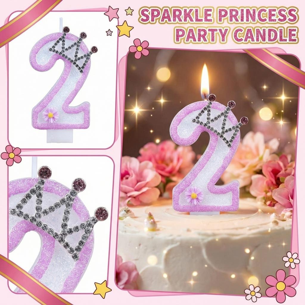 Fashion Cartoon Creative Birthday Candles Party Digital Candles