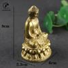 Antique Copper Tathagata Buddha Statue Home Decorations Sculpture Vintage Living Room Office Desk Ornaments Miniatures Figurines