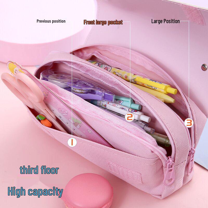 KPOP Anime Demon Hunter Girl Group Pencil Case - Large Capacity Student Stationery Box