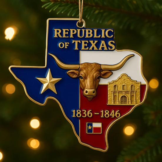Ozdoba Republika Texasu 1836 až 1846 Slitina Ozdobný Přívěsek Pamětní Suvenýr Dárek pro Obyvatele Texasu Milovníky Historie