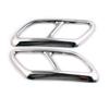 Car Rear Dual Exhaust Muffler End Pipe Sticker Cover Trim For Volvo 2016- S90 V90 S60 Steel Chrome Muffler Part Accessories