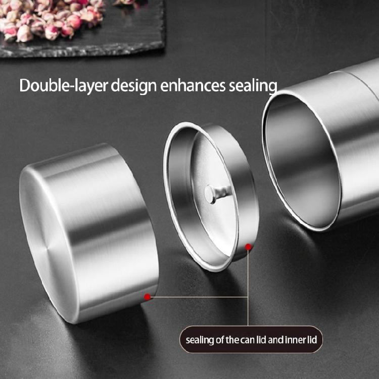 Stainless Steel Coffee Bean Canister With Leak Proof Seal For Storing Teas Nut Spices Camping Hiking Kitchen Essential